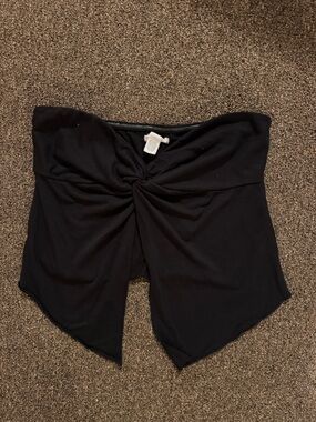 Black Twist-Front Tube Top